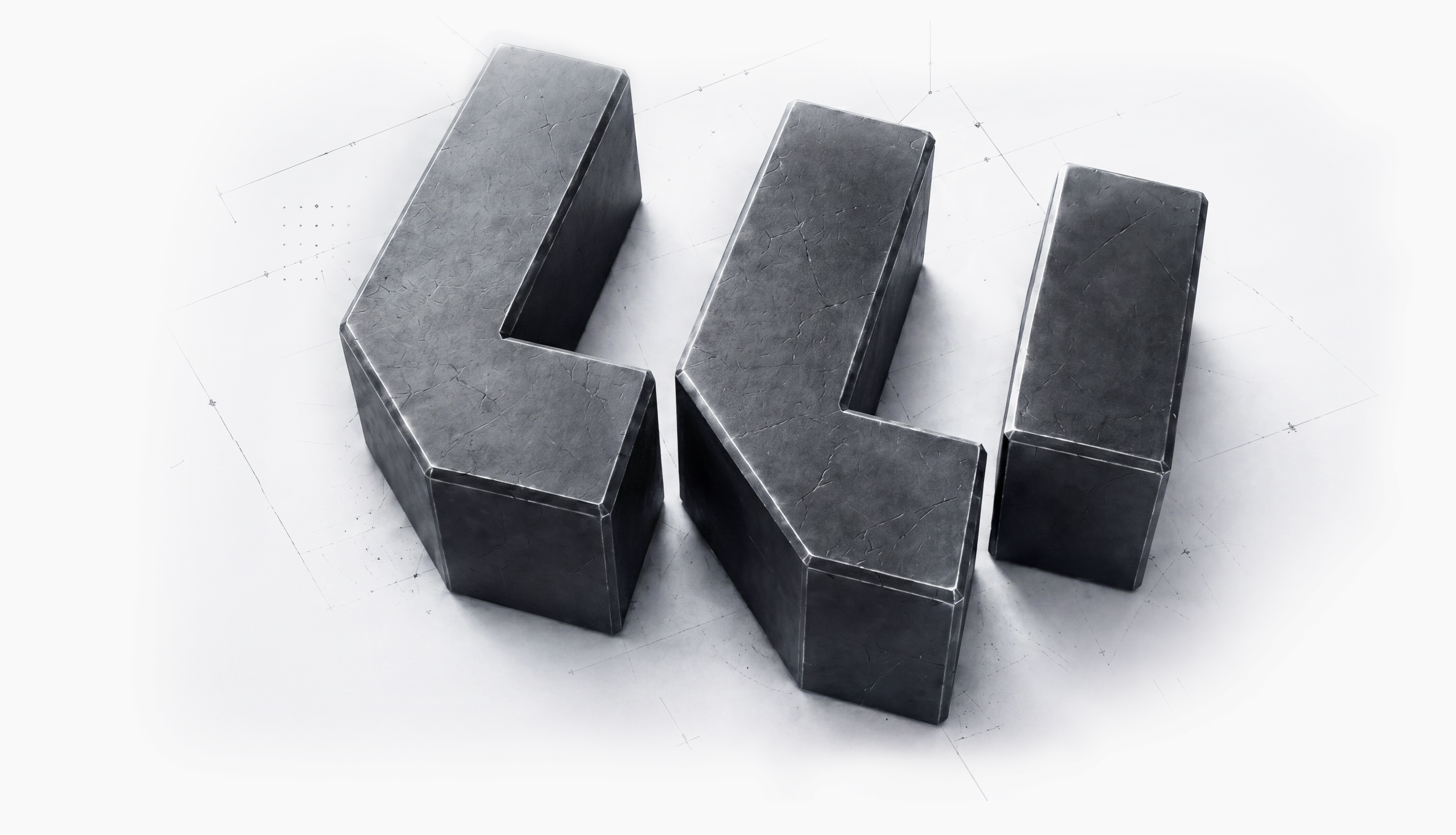 Wentechs metalliske W-logo i 3D